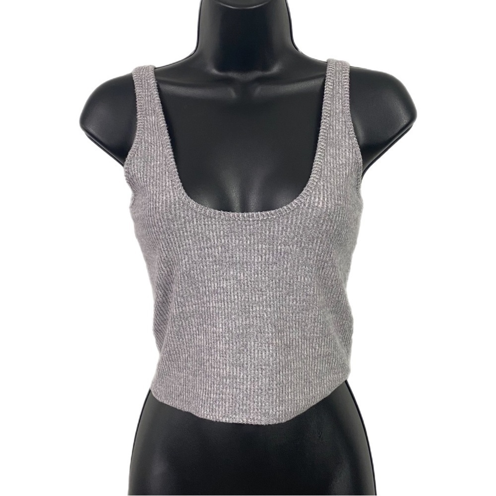 Open Edit Scoop Neck Rib Knit Dressy Tank Size Medium